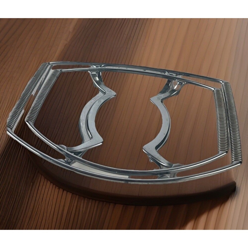 Vintage Corning Ware Chrome Metal Casserole Trivet Holder Pair  PM-11-M P-11-M-1